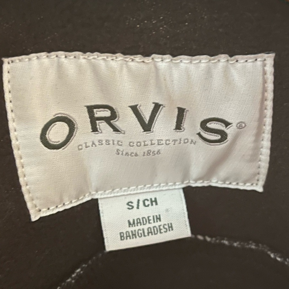Women's Orvis flannel fleece lined button, small Black and White Checkered Top - Picture 7 of 10